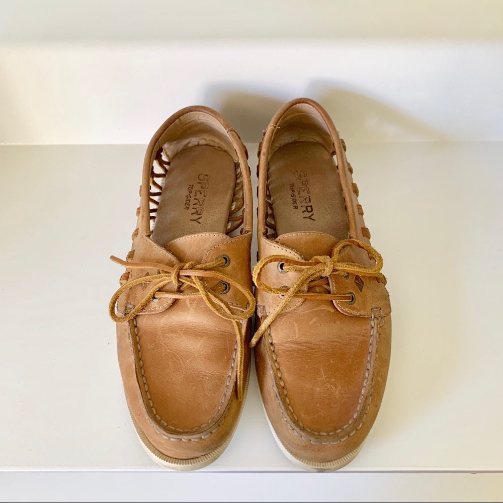 Knotted Leather Sperry Topsiders